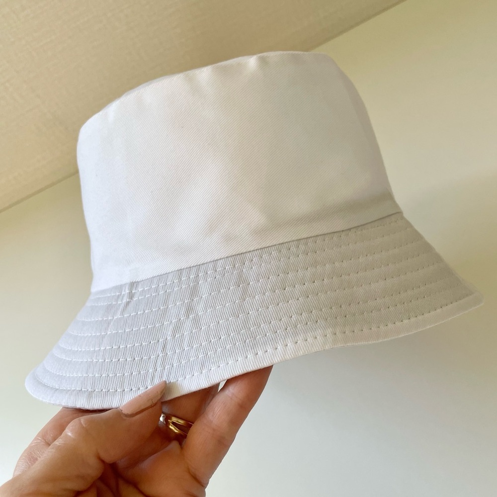 White Beachy Bucket Hat, Unisex, Lightweight, Lined, Ladies M/L, Men’s S… - Picture 3 of 4